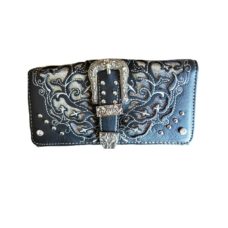 Ladies Purse Western themed Black Faux Leather