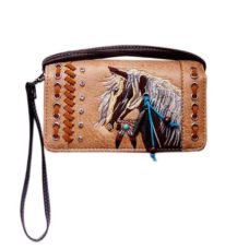 Ladies Purse Western Horse Faux Leather