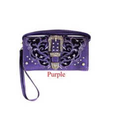 Ladies Purple Western themed purse
