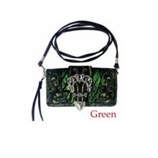 Ladies Green Western themed purse